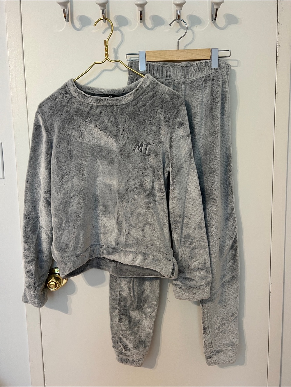 Cozy Plush Grey Loungewear Set